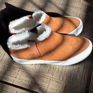Timberland Brown Suede Slip-On Shoes